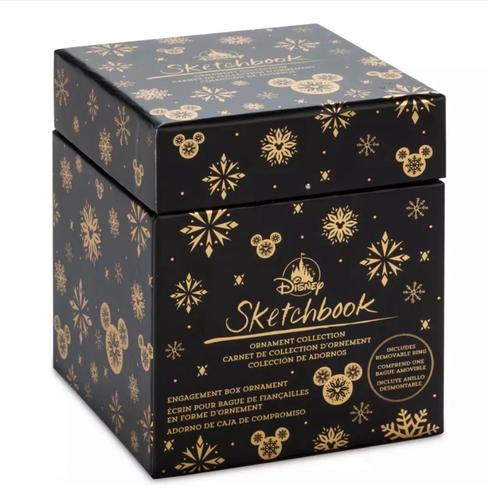 Disney Sketchbook~Mickey Mouse Ring Box~ Ornament- Engagement- Money envelope - Picture 4 of 4
